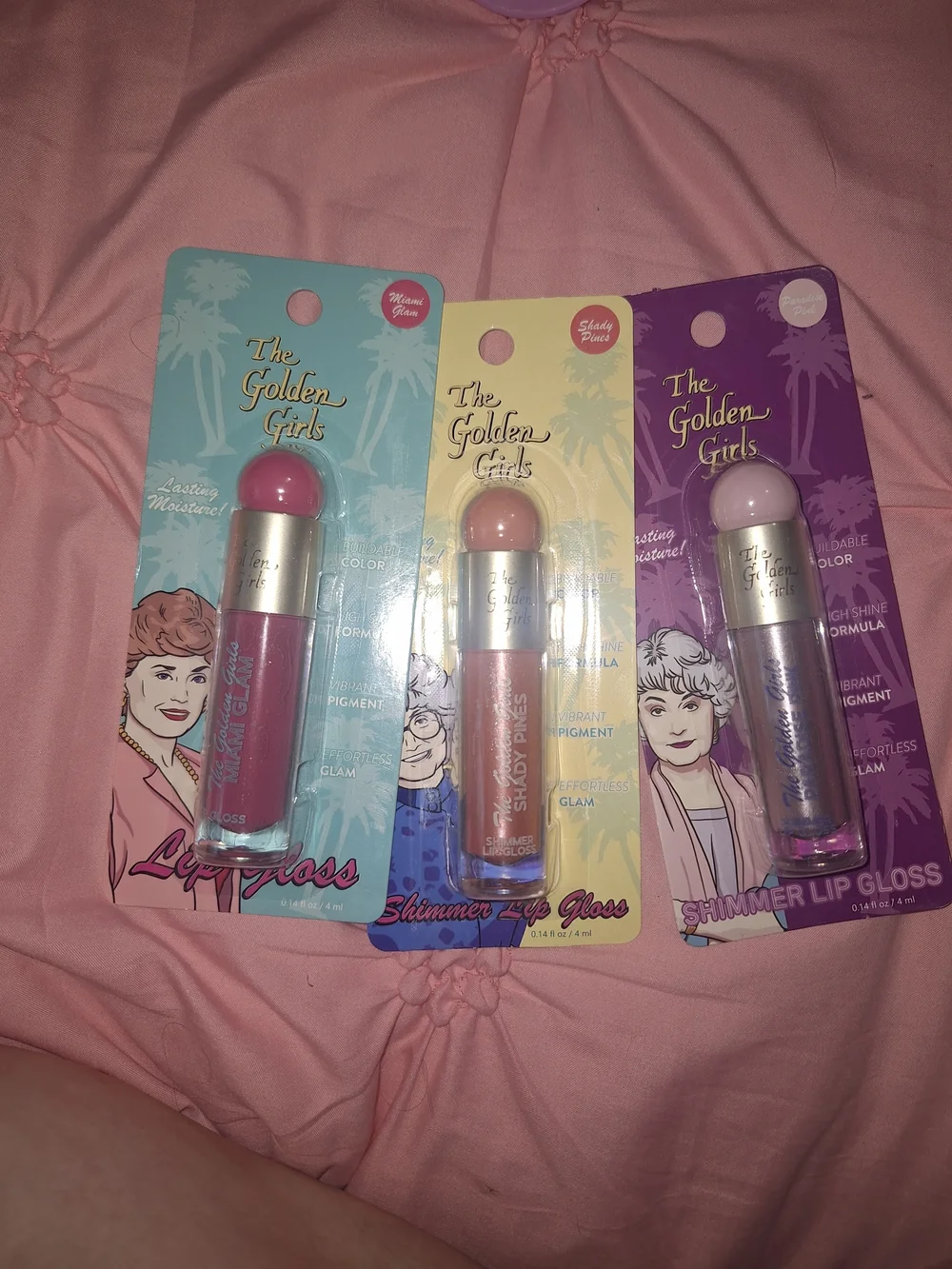Shimmer Lip Gloss — Pink, Peach & Lilac Shades